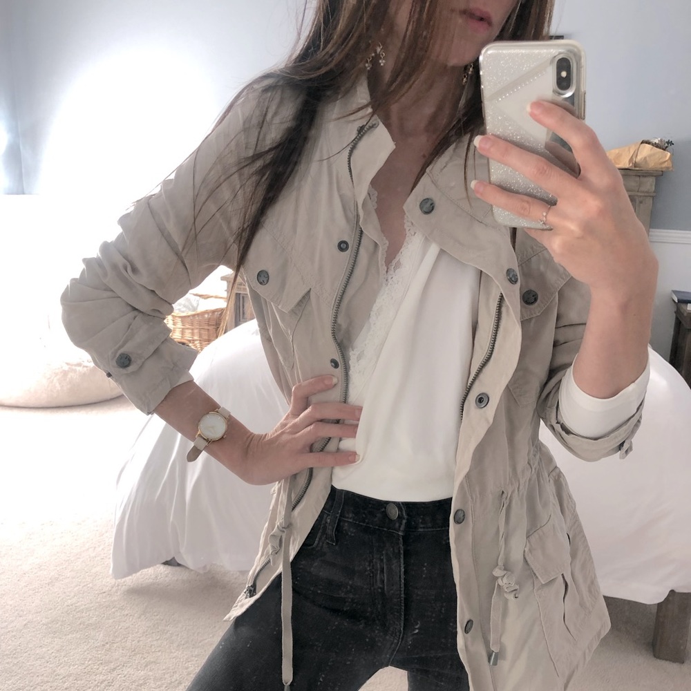 Ricki’s Beige soft utility jacket - Size XS